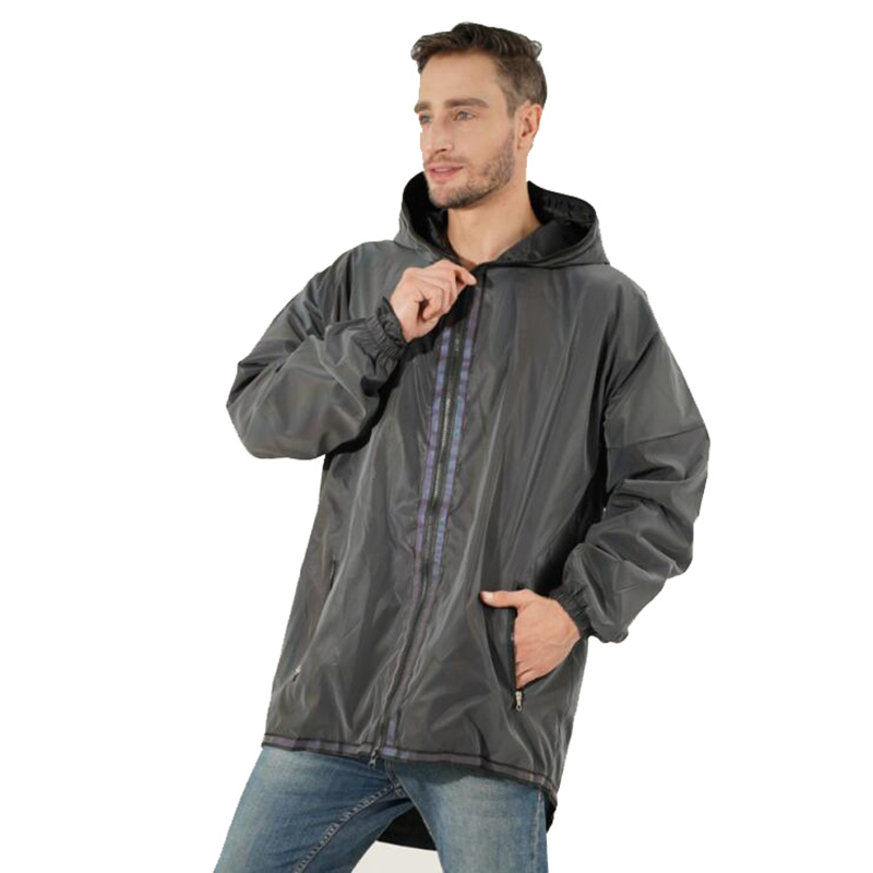 Men's long windbreaker jacket Men's long windbreaker jacket