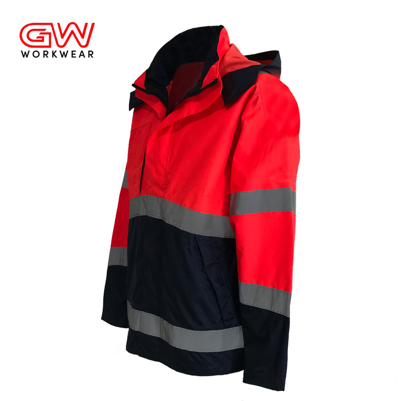 Lightweight hi vis rain jacket