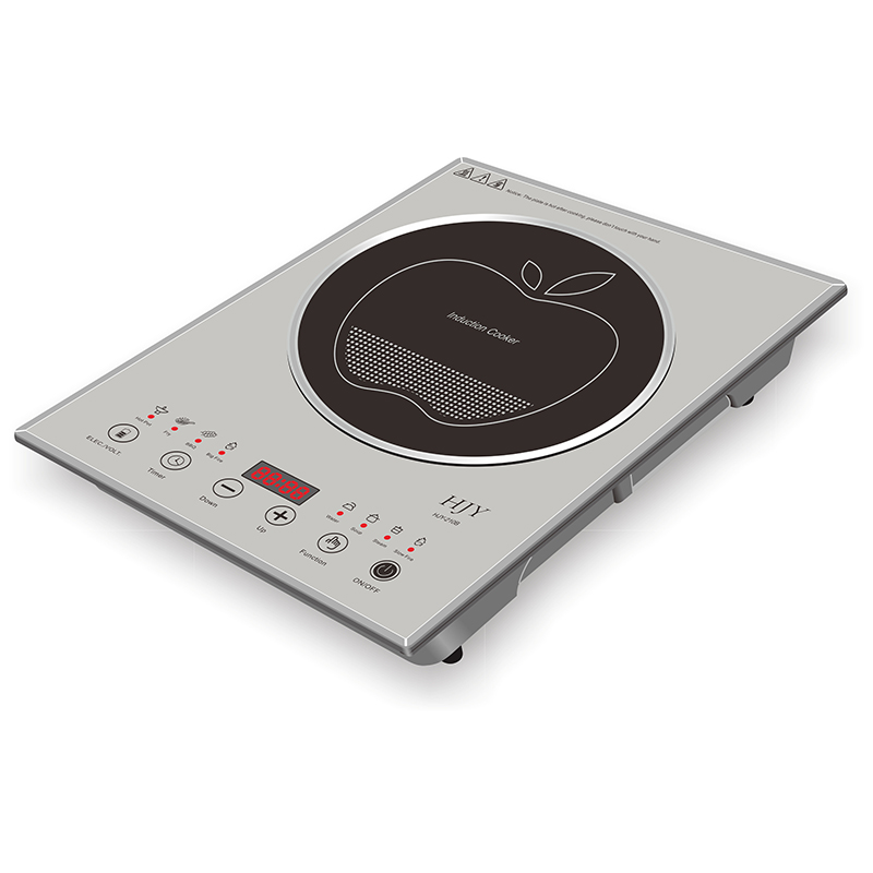 Crystal glass plate induction cooker