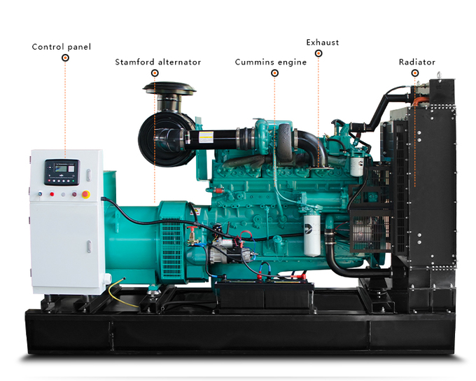 Hot sale 310KW 387.5KVA Electric Power Generator Powered by Cummins 6ZTAA13-G3 with Brushless Alternator Price