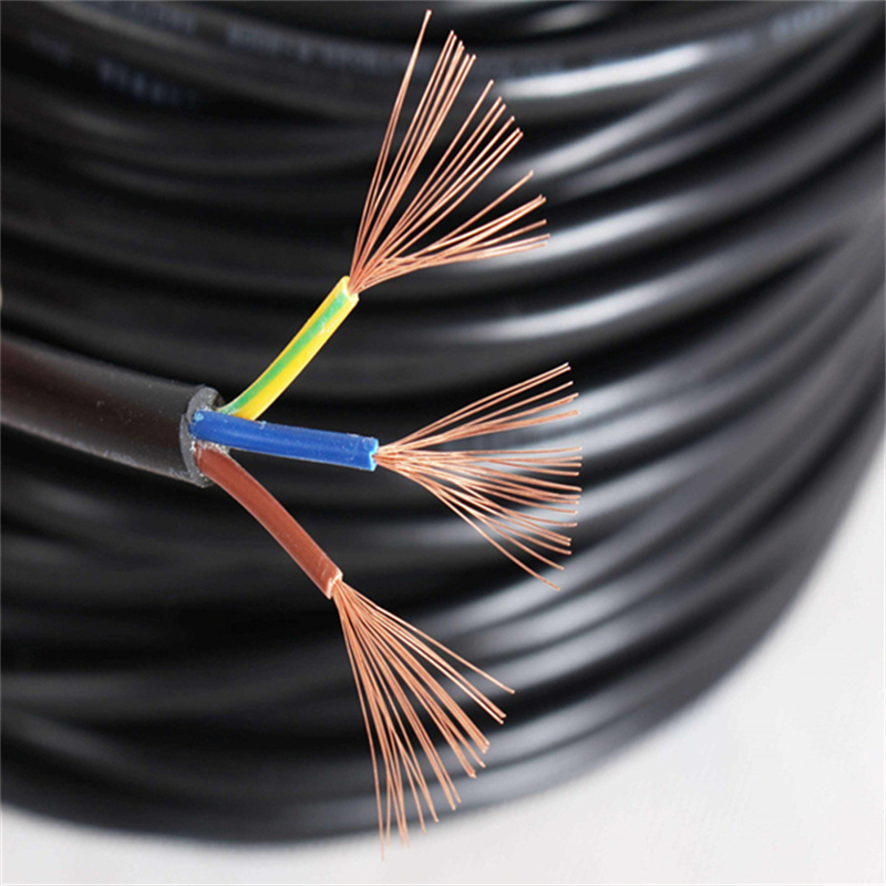 black H05VV-F RVV flexible cable