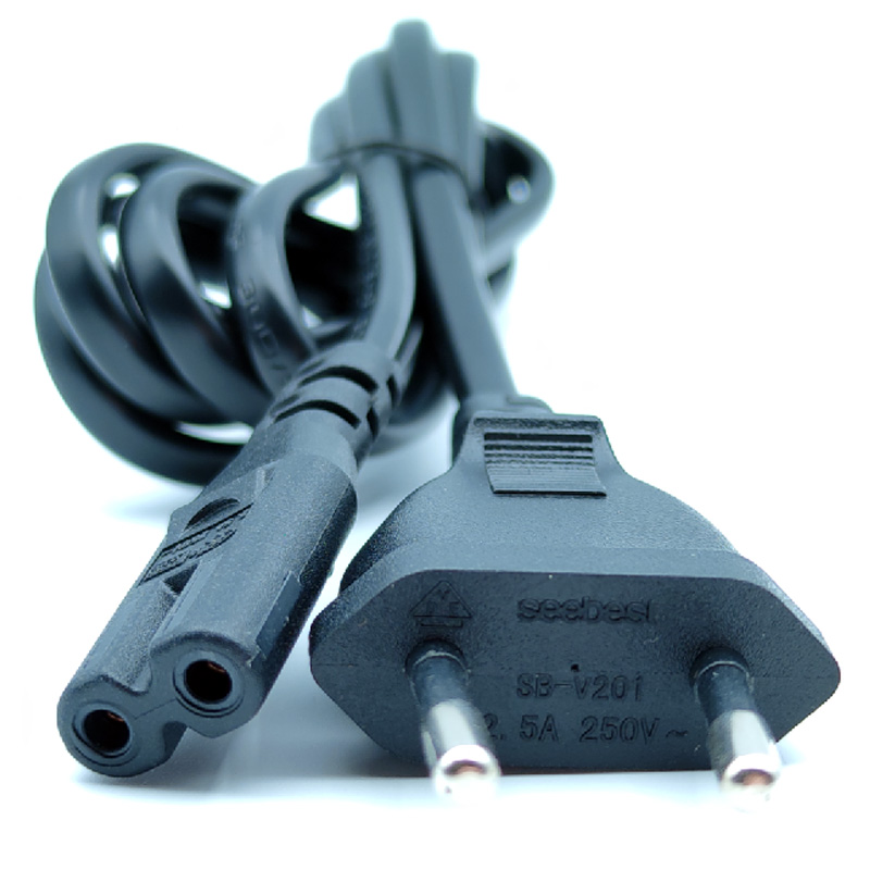 Seebest AC Power Cord 2Pin Plug C7 Connector