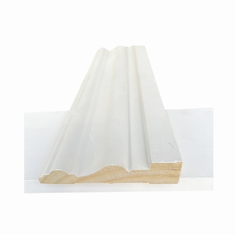 Painted covered baseboard edging trim