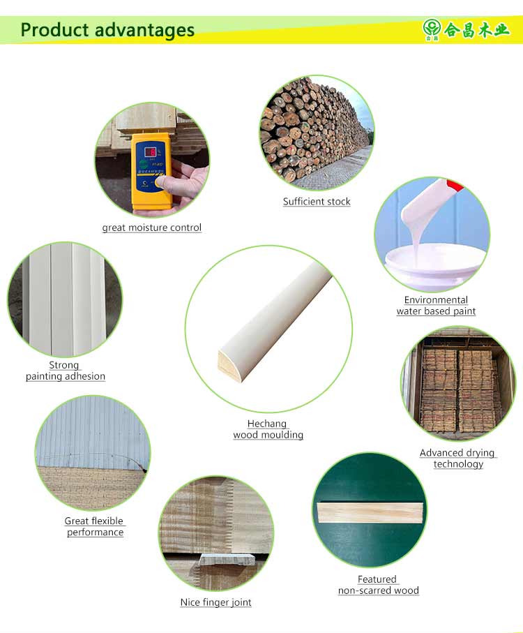 Factory Gesso-primed Bullnose Baseboard Corners