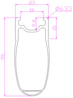 T800 Carbon rim