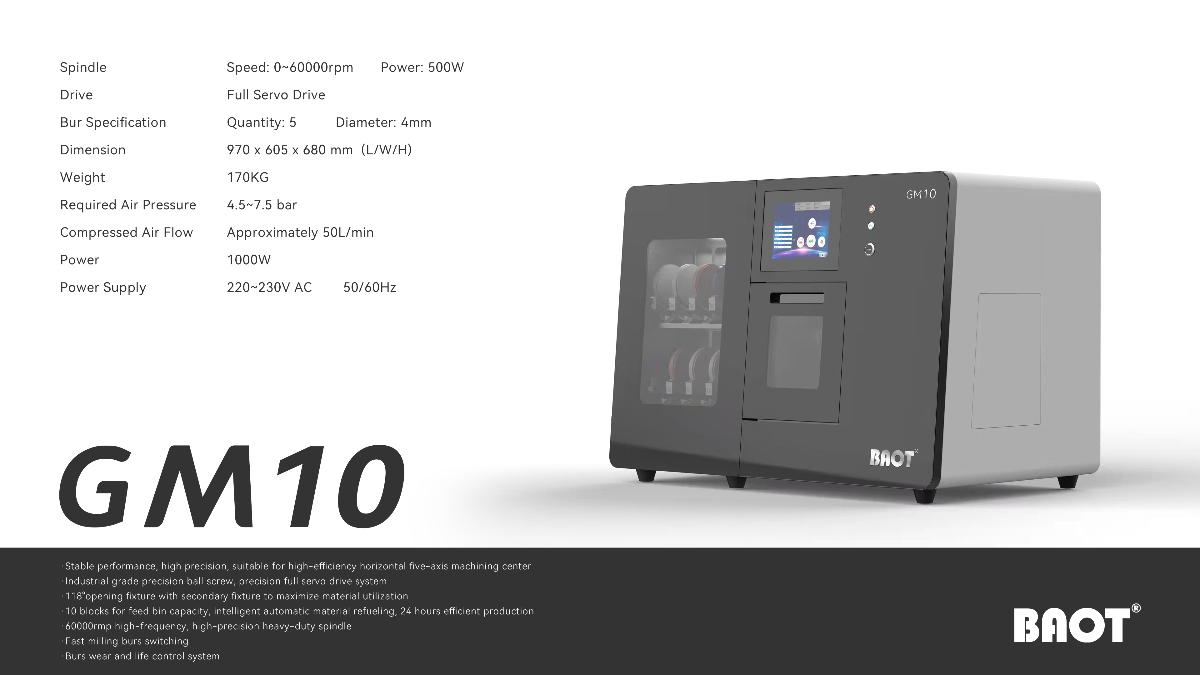 CAD CAM Vertical Milling Machine