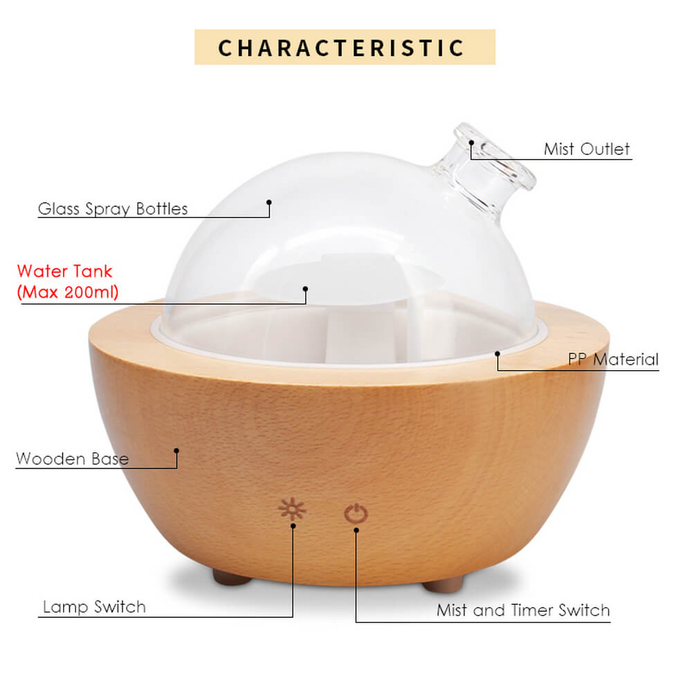 Glass Aromatherapy Essential Oil Diffuser Glass Aromatherapy Essential Oil Diffuser