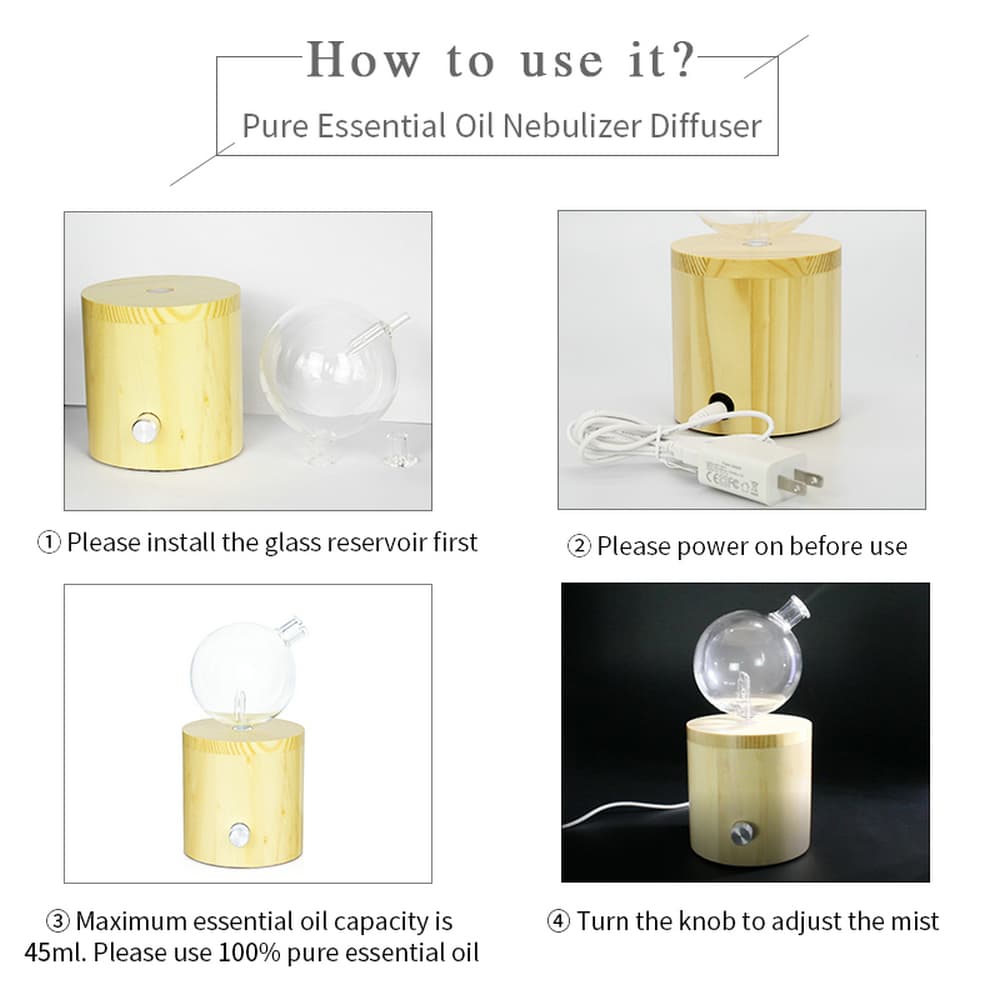 wood glass aroma oil diffuser wood glass aroma oil diffuser