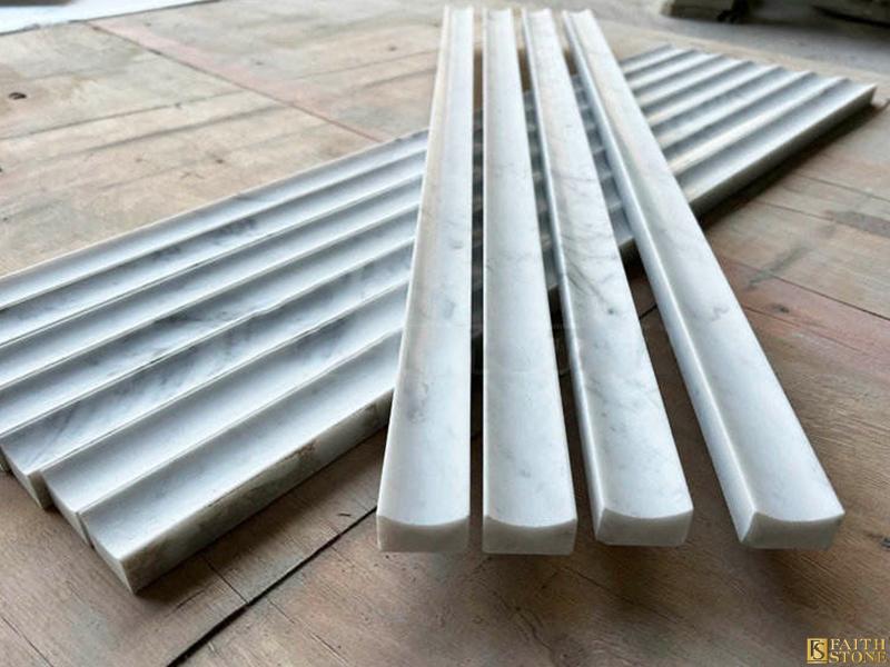 Curve fluted marble tiles Curve fluted marble tiles