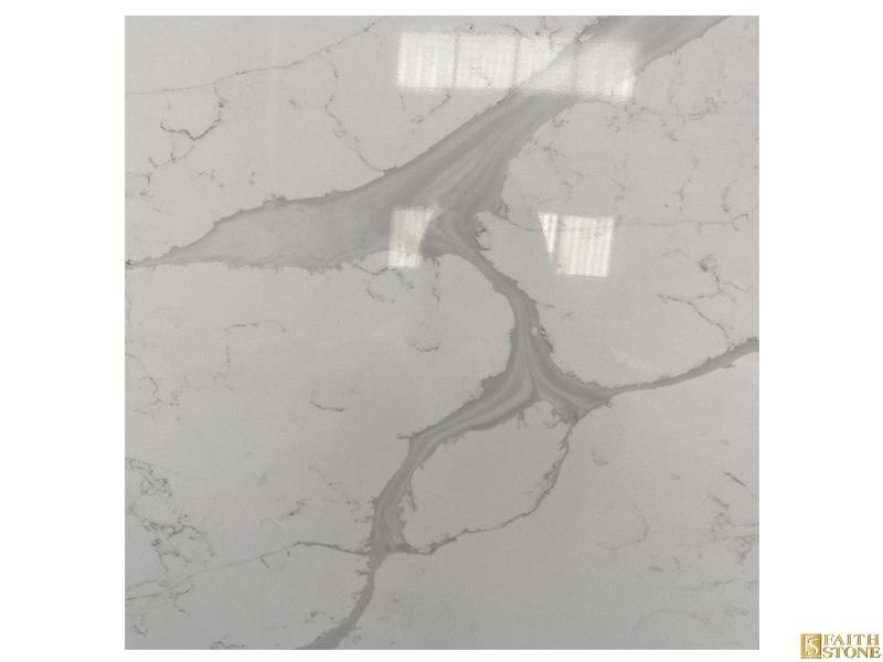 parkle Painting White Quartz Slab parkle Painting White Quartz Slab