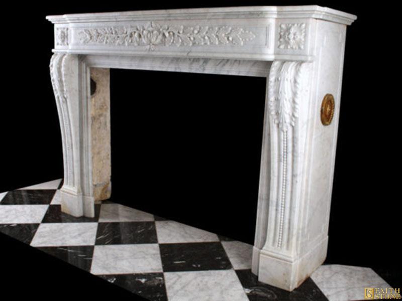 White Carrara Marble Chimneypiece White Carrara Marble Chimneypiece