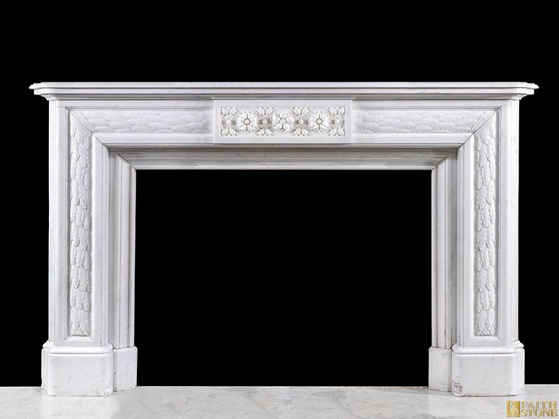Belgian Statuary Marble Fireplace Belgian Statuary Marble Fireplace