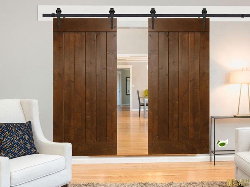 Interior Sliding Plank Barn Door Interior Sliding Plank Barn Door