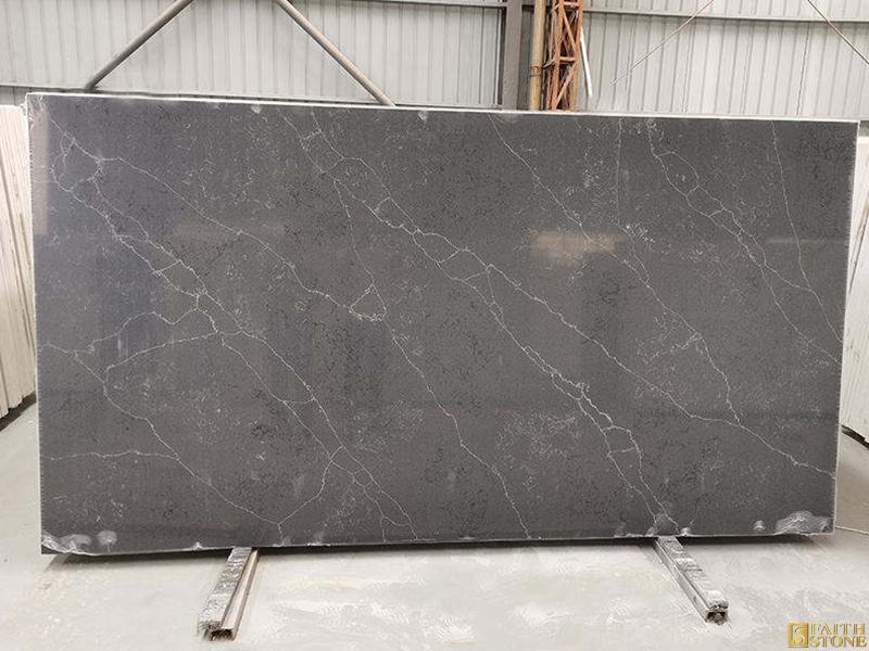 gray Quartz Surface Slab