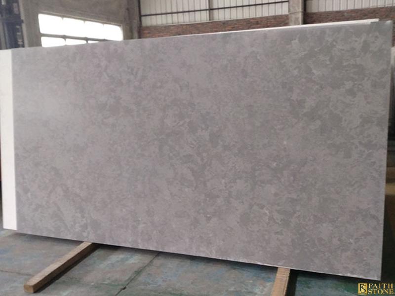 Misty Grey Quartz Slab Misty Grey Quartz Slab