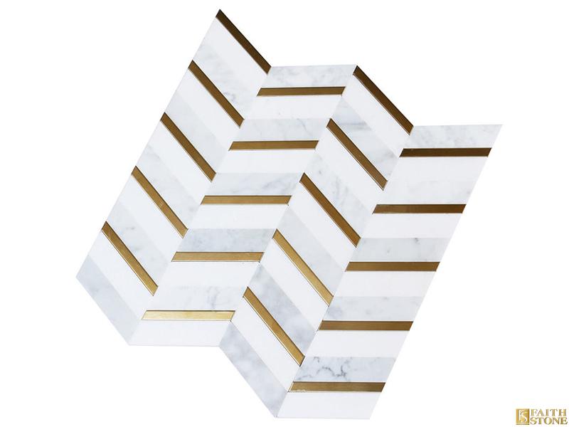 Stainless Steel Metal Marble Mosaic Stainless Steel Metal Marble Mosaic