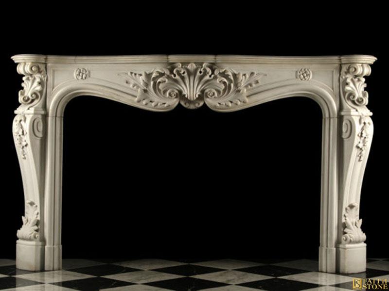 Antique Louis XV Rococo Chimneypiece Antique Louis XV Rococo Chimneypiece