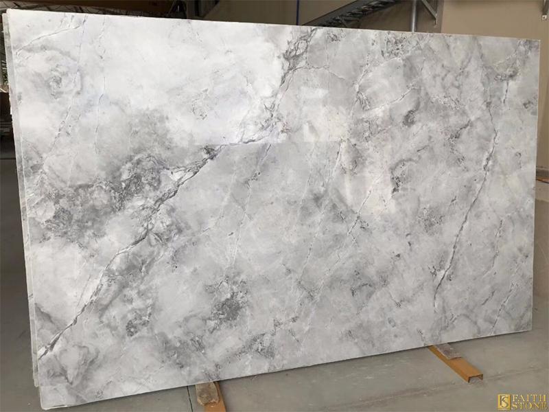 White Grey Marble Slabs