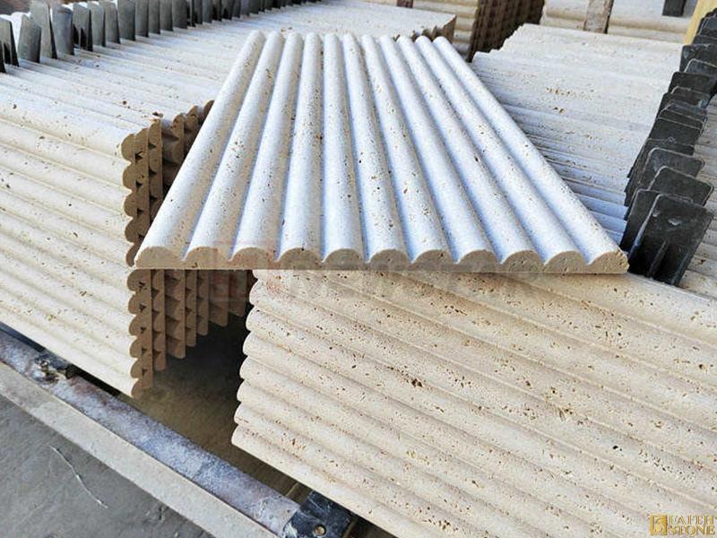 Curve fluted marble tiles Curve fluted marble tiles