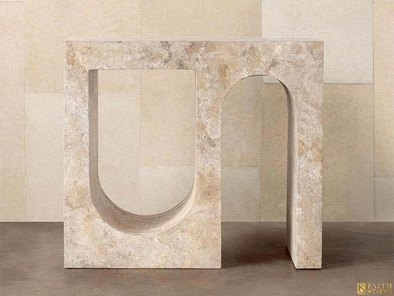 travertine console table travertine console table