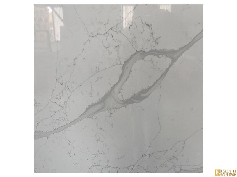 parkle Painting White Quartz Slab parkle Painting White Quartz Slab