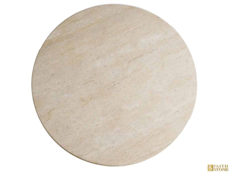 Travertine Marble Circle Table Travertine Marble Circle Table