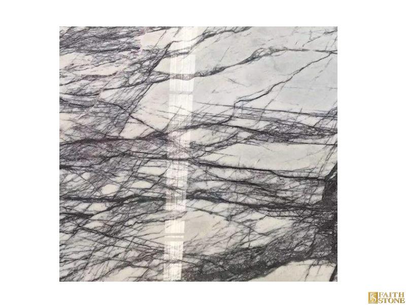 Lilac white marble slab Lilac white marble slab