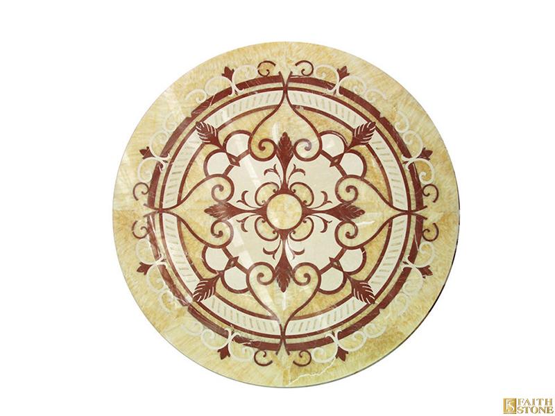 Round Villa Waterjet Marble Medallion Round Villa Waterjet Marble Medallion