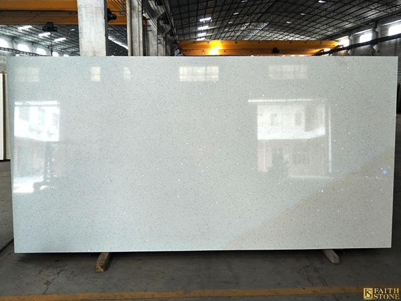 Sparkle White Crystal Quartz Slab