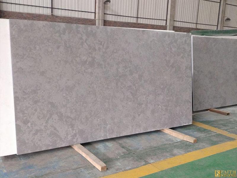 Misty Grey Quartz Slab Misty Grey Quartz Slab