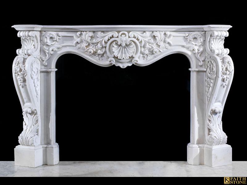 Rococo marble fireplace Rococo marble fireplace