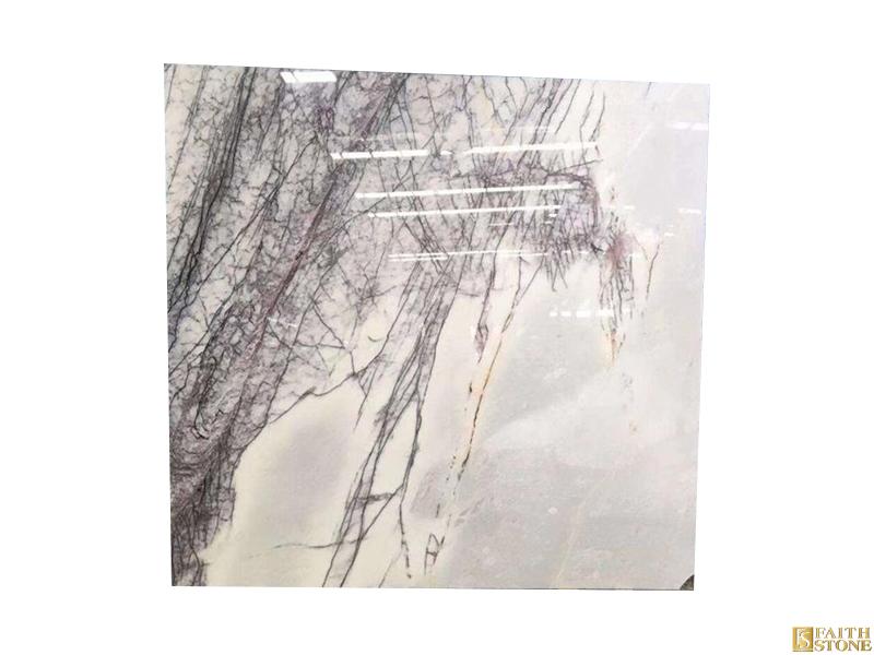Lilac white marble slab Lilac white marble slab