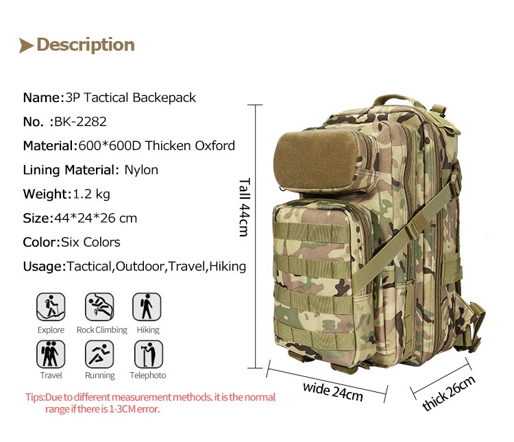 Molle Tactical backpack customized