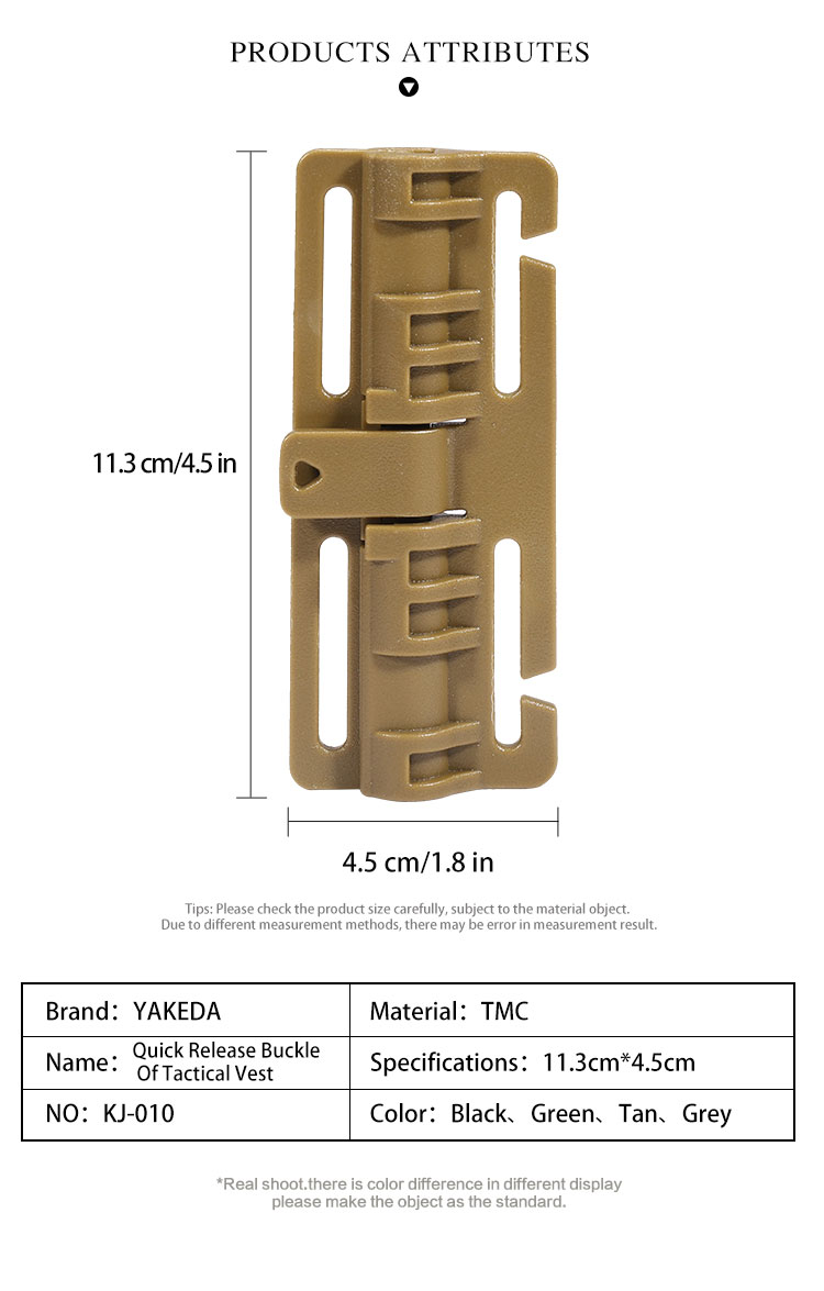 quick release waist buckle