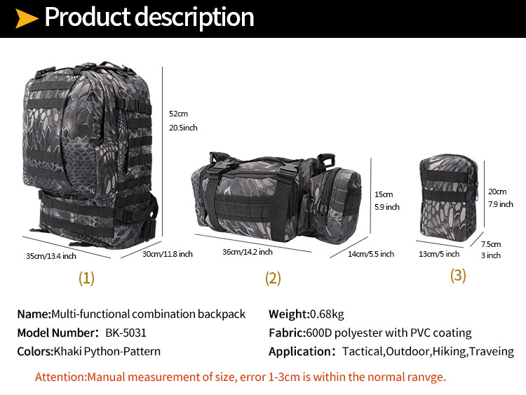 travel sports motorcycle backpack