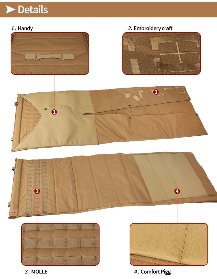 Yakeda Outdoor Tactical Foldable Padded Mat