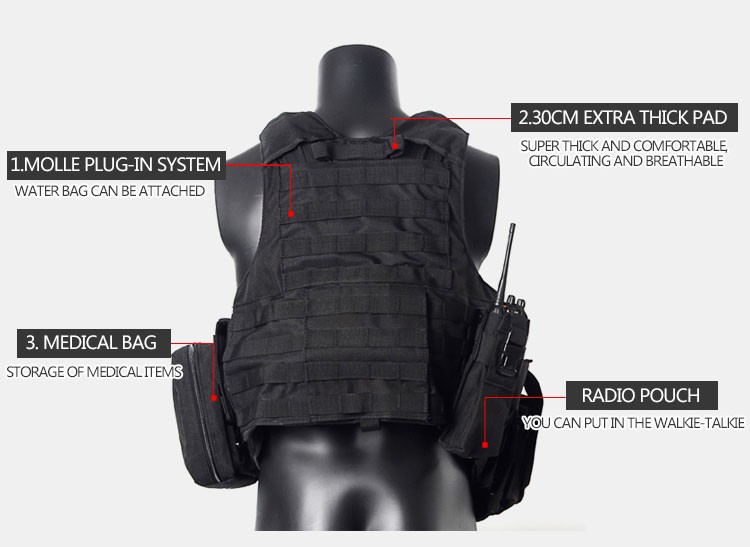 Yakeda Bulletproof Airsoft Combat Tactical Vests