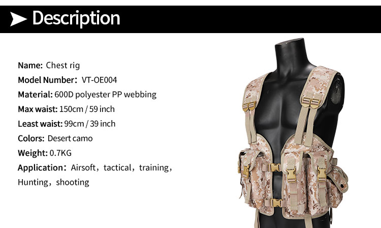 Yakeda Tactical Equipment Chest Rig