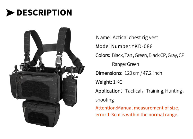 Yakeda Latest New Tactical Chest Rig