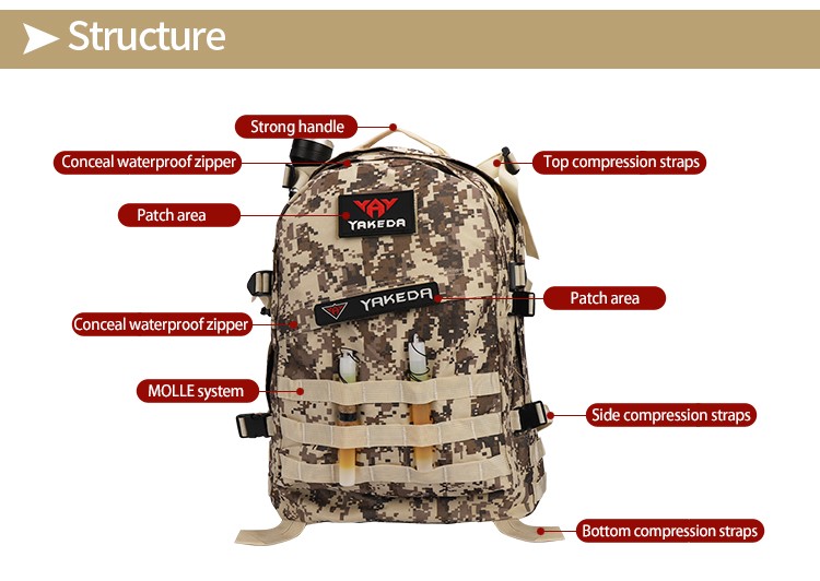 customized tactical backpack