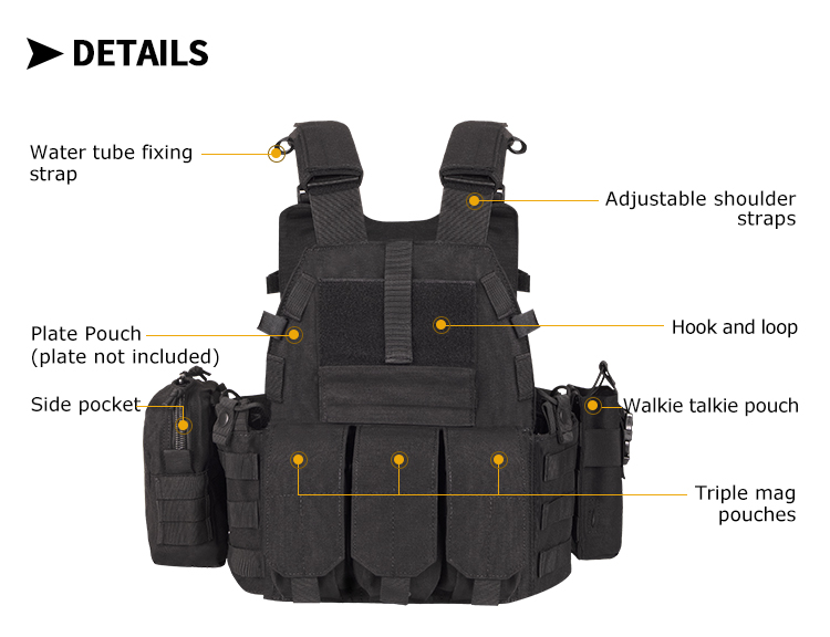 Yakeda Quick Release Tactical Vests