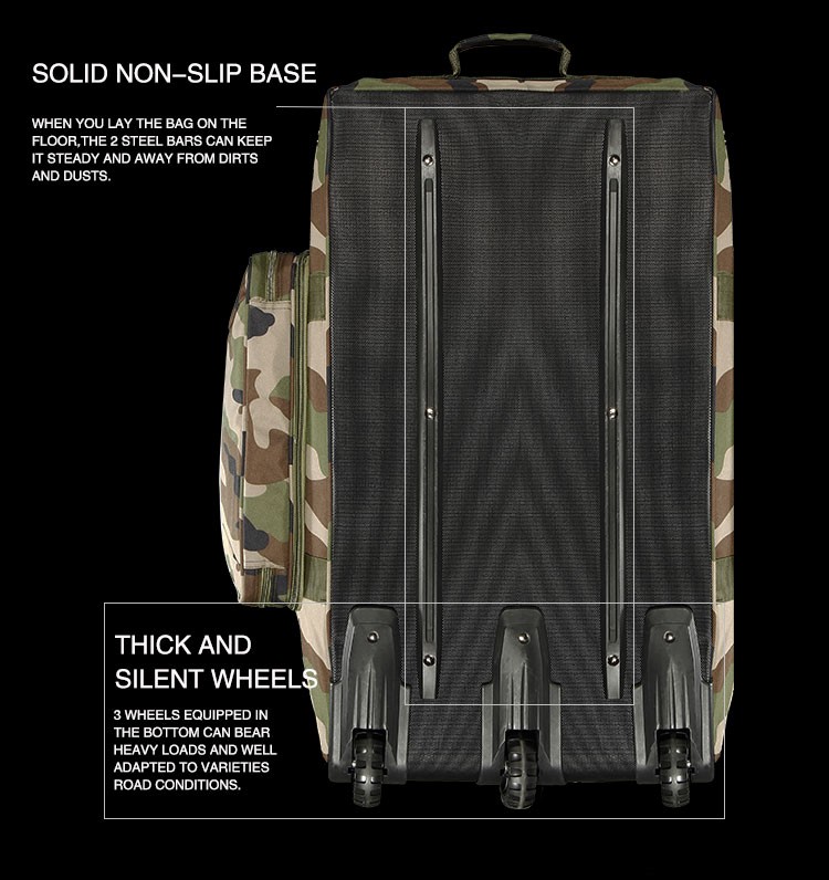 military style suitcase
