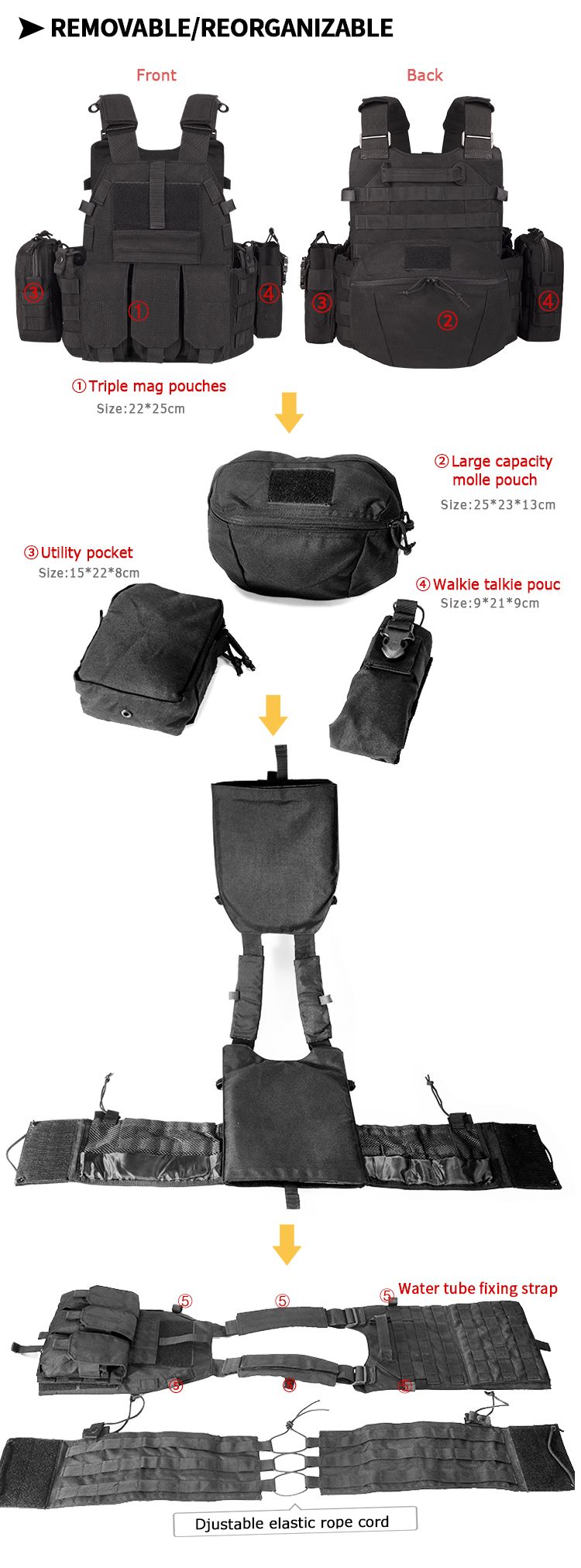 Yakeda Tactical Vests