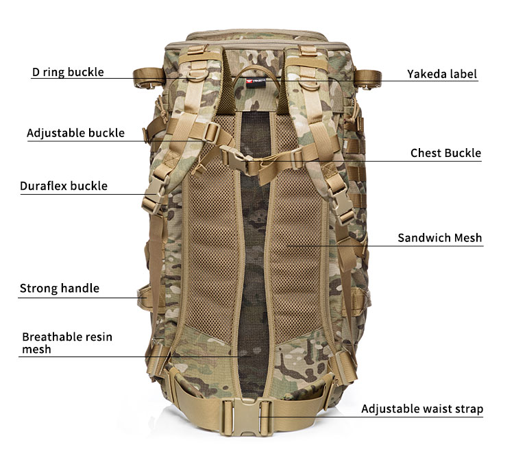Expandable shoulder backpack