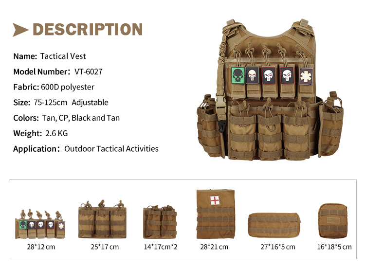 Yakeda Molle Tactical Vests