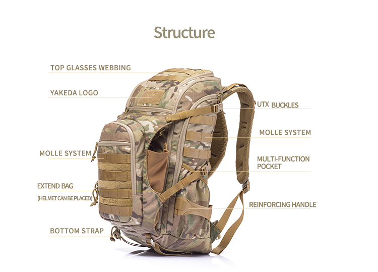 large capacity trekking backpack