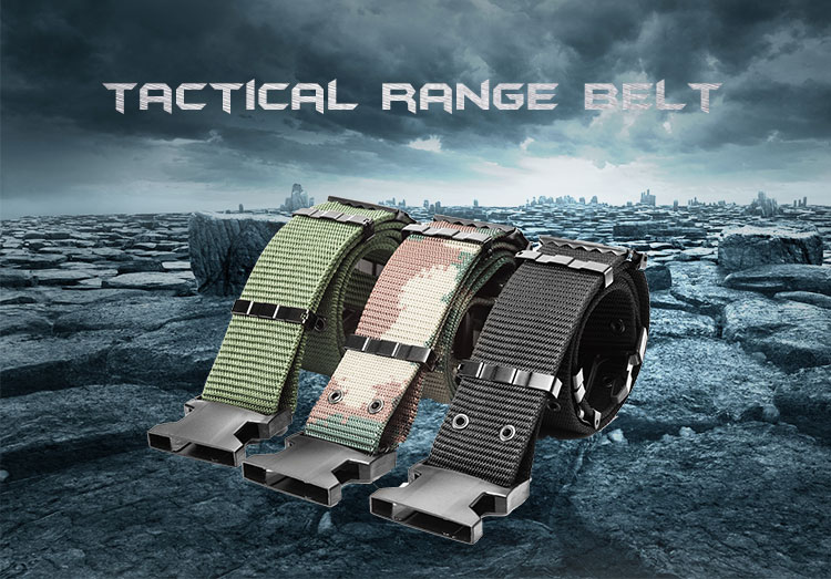 tactical belt with metal buckle
