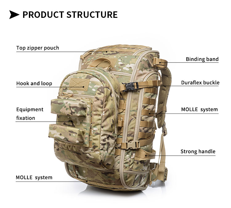 Breathable molle backpacks