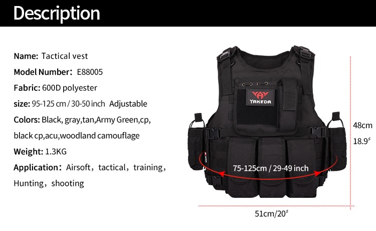 Yakeda Tactical Vests