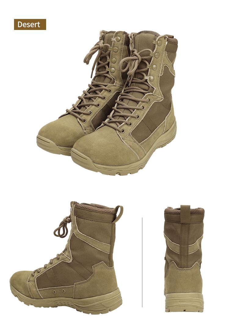 Tan Color Tactical Boots